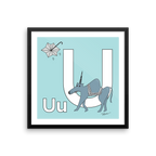 The MoMeMans® Nursery and Kid's Room Letter U Print by Monica Escobar Allen. For all the unique kids that will ultimately change the world.