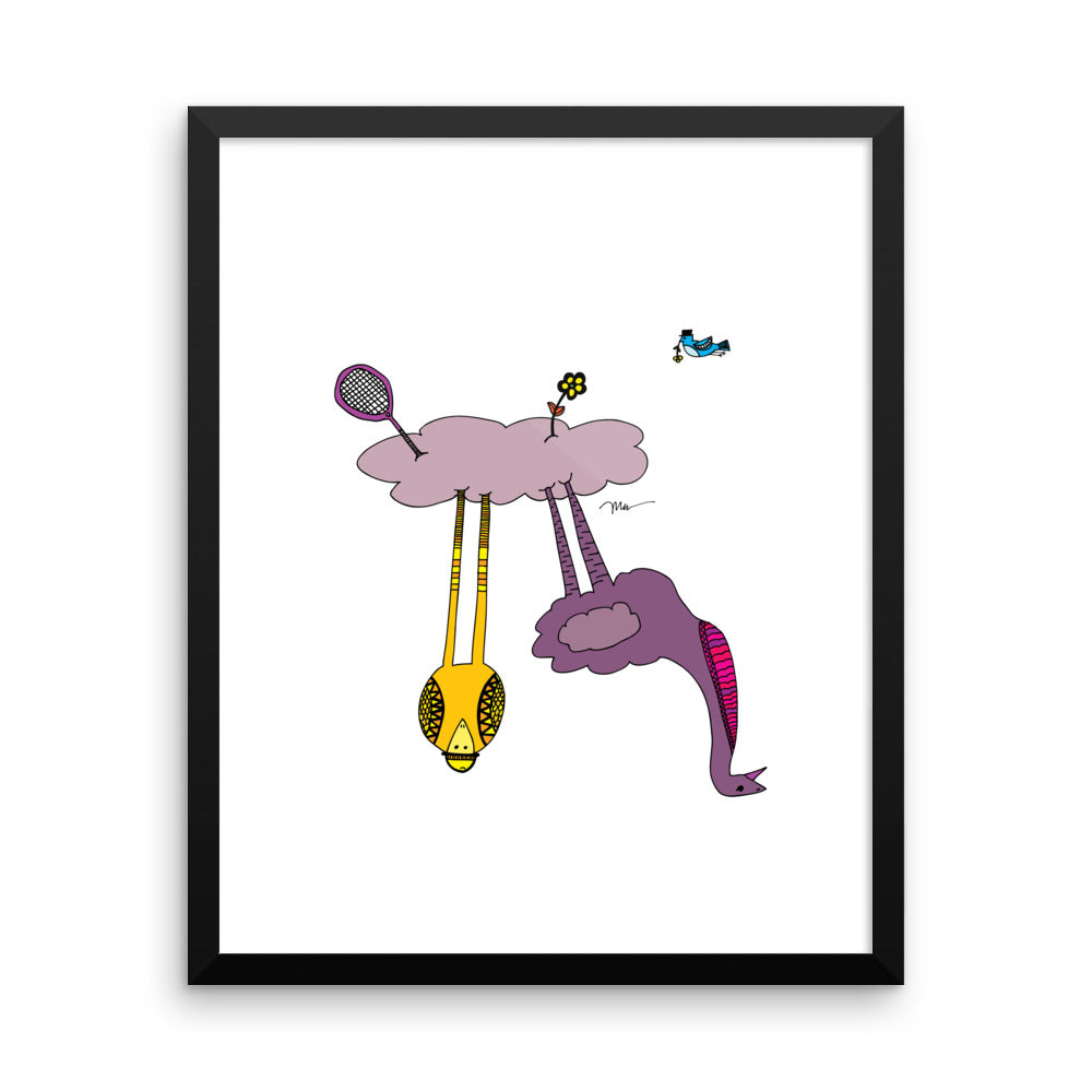 The MoMeMans® The Cloud Birds Print by Monica Escobar Allen