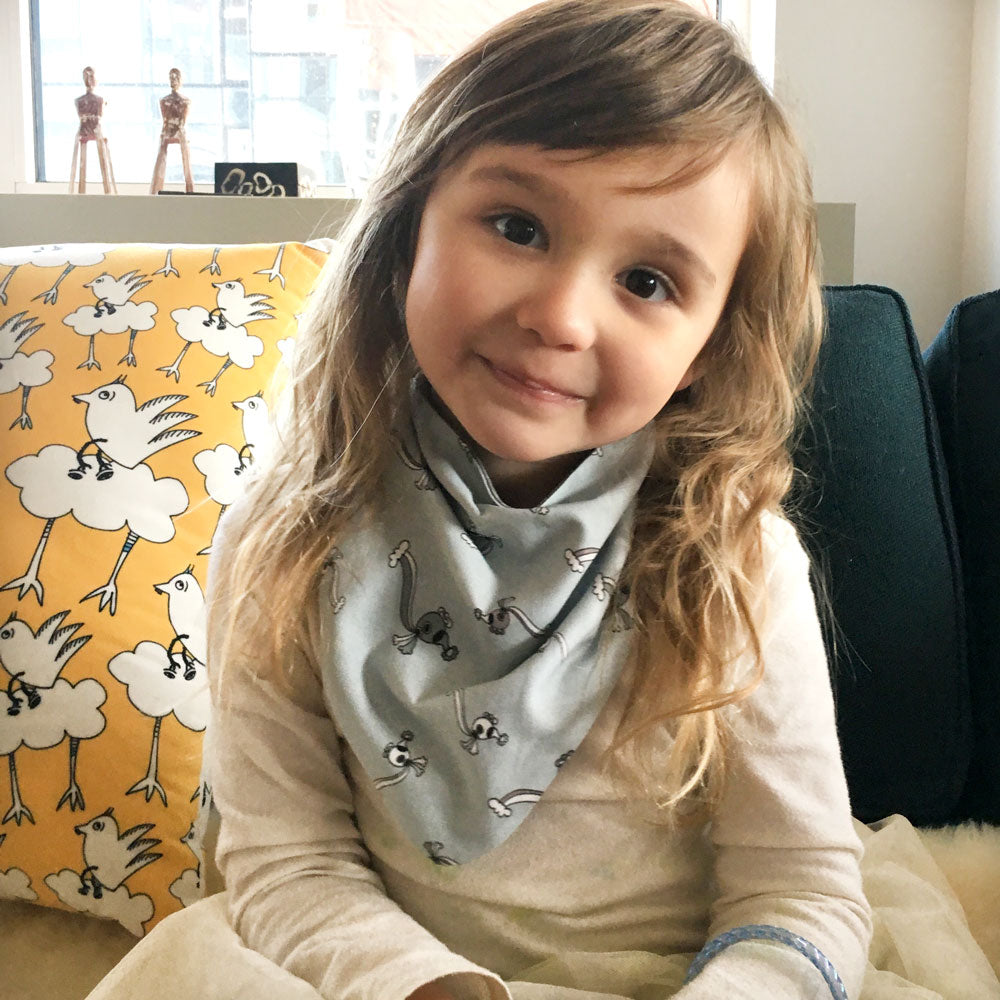 Rebecca Toddler Bandana. The MoMeMans™ by Monica Escobar Allen.