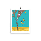 The MoMeMans® Treehouses Print by Monica Escobar Allen