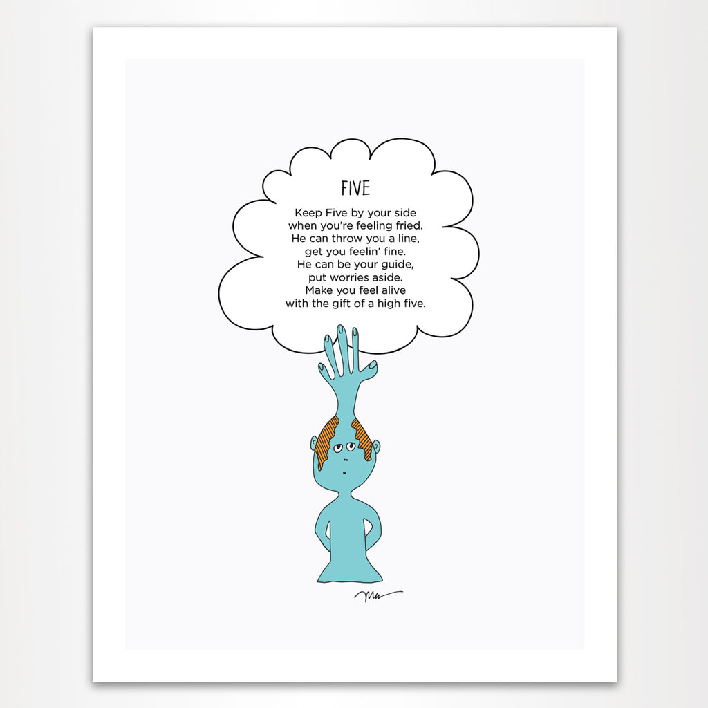 The MoMeMans® Five Print by Monica Escobar Allen