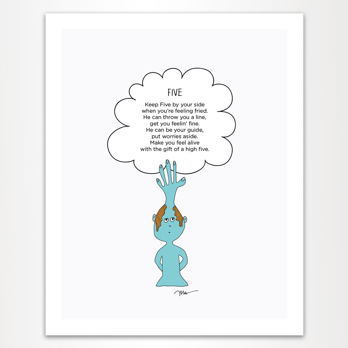The MoMeMans® Five Print by Monica Escobar Allen