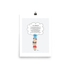 The MoMeMans® Fourheads Print by Monica Escobar Allen