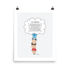 The MoMeMans® Fourheads Print by Monica Escobar Allen