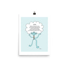 The MoMeMans® Hayhay Print by Monica Escobar Allen. This guy really likes to hug.