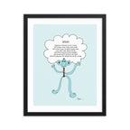The MoMeMans® Hayhay Print by Monica Escobar Allen. This guy really likes to hug.