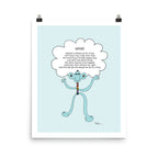 The MoMeMans® Hayhay Print by Monica Escobar Allen. This guy really likes to hug.