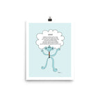 The MoMeMans® Hayhay Print by Monica Escobar Allen. This guy really likes to hug.