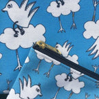 The MoMeMans® Barbara Birdie Zipper Pouch by Monica Escobar Allen