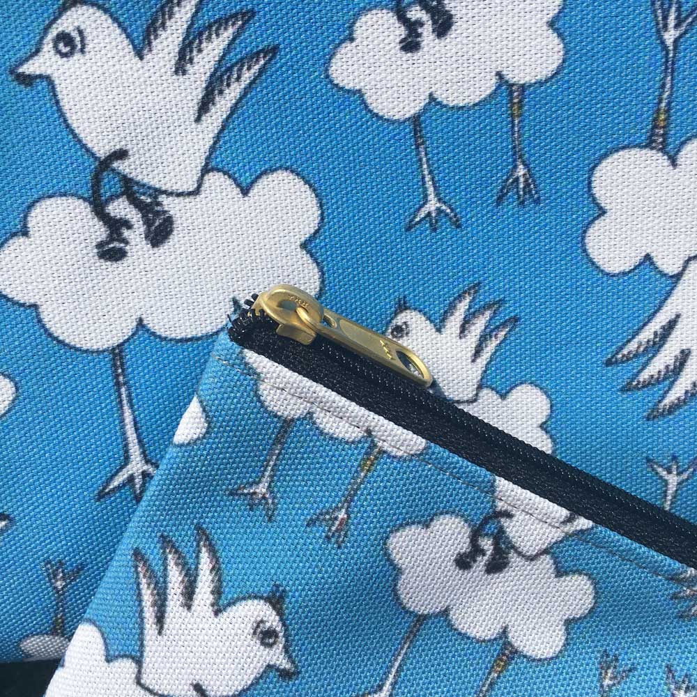 The MoMeMans® Barbara Birdie Zipper Pouch by Monica Escobar Allen