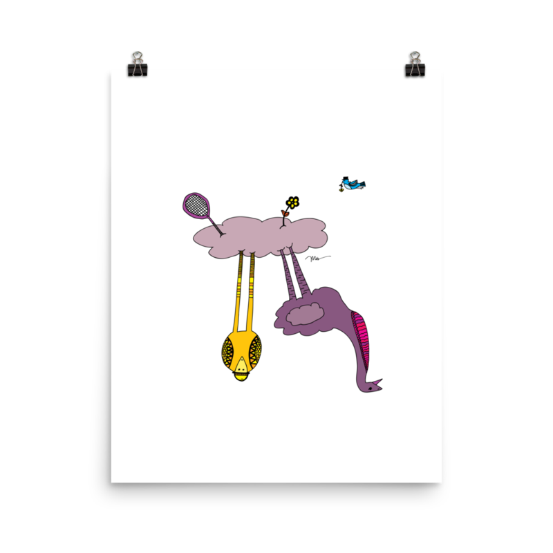 The MoMeMans® The Cloud Birds Print by Monica Escobar Allen