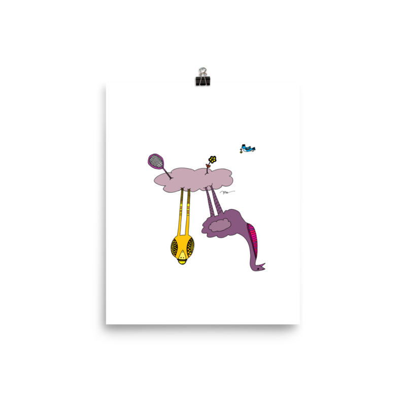 The MoMeMans® The Cloud Birds Print by Monica Escobar Allen