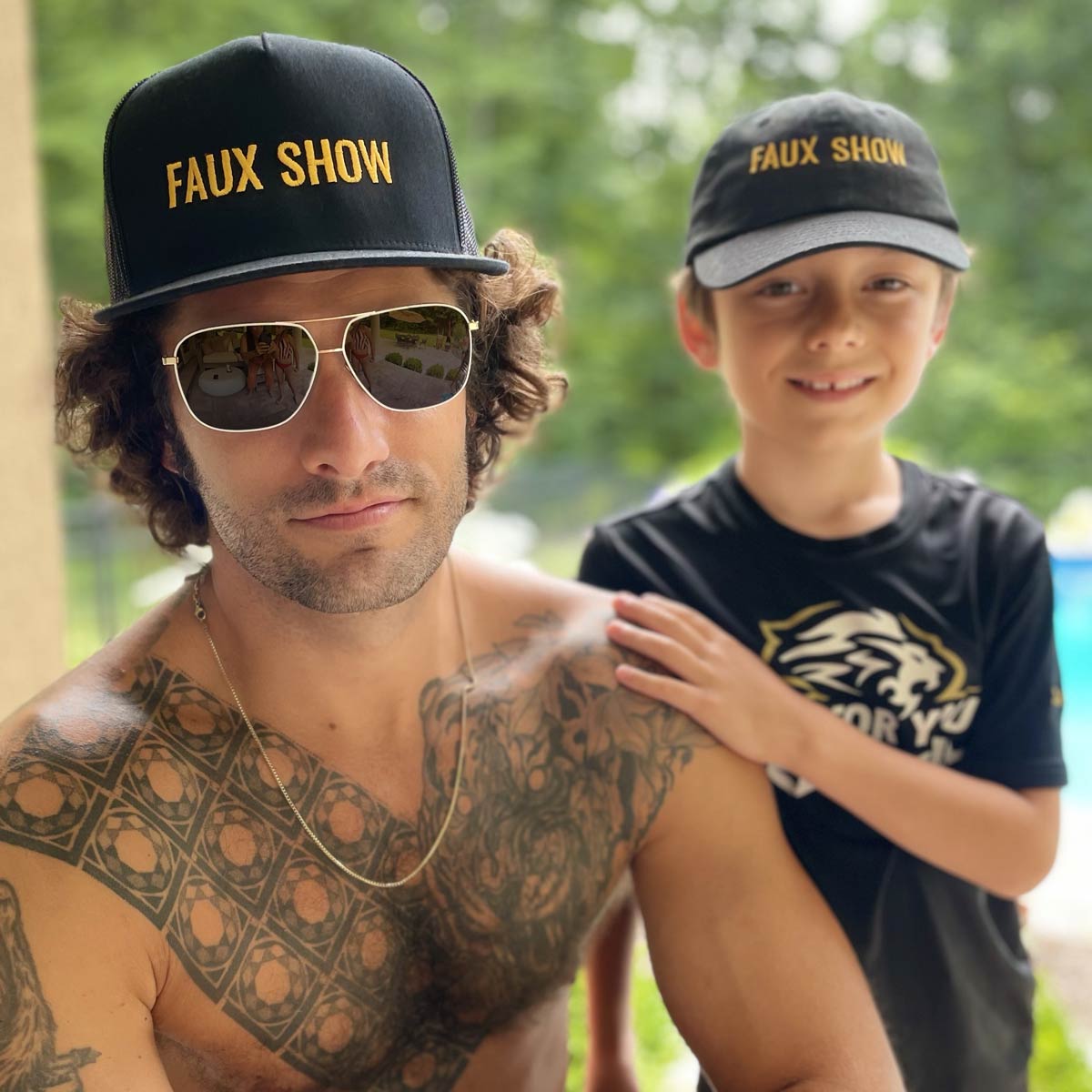 Gender Neutral Faux Show Adult and Kids Cap. The MoMeMans® by Monica Escobar Allen.