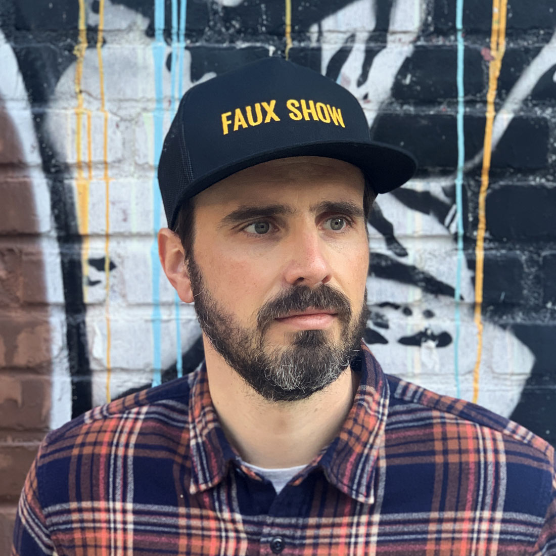 Gender Neutral Faux Show Adult and Kids Cap. The MoMeMans® by Monica Escobar Allen.