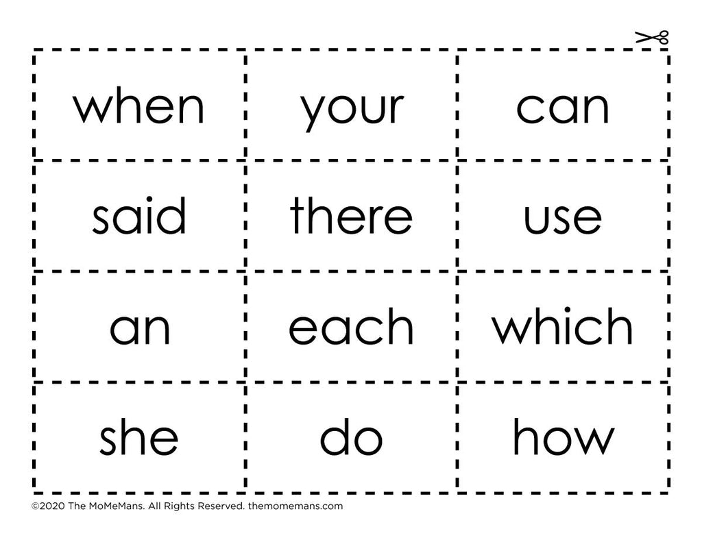 "I Can Read Sight Words!" Printable Flash Cards + Certificate