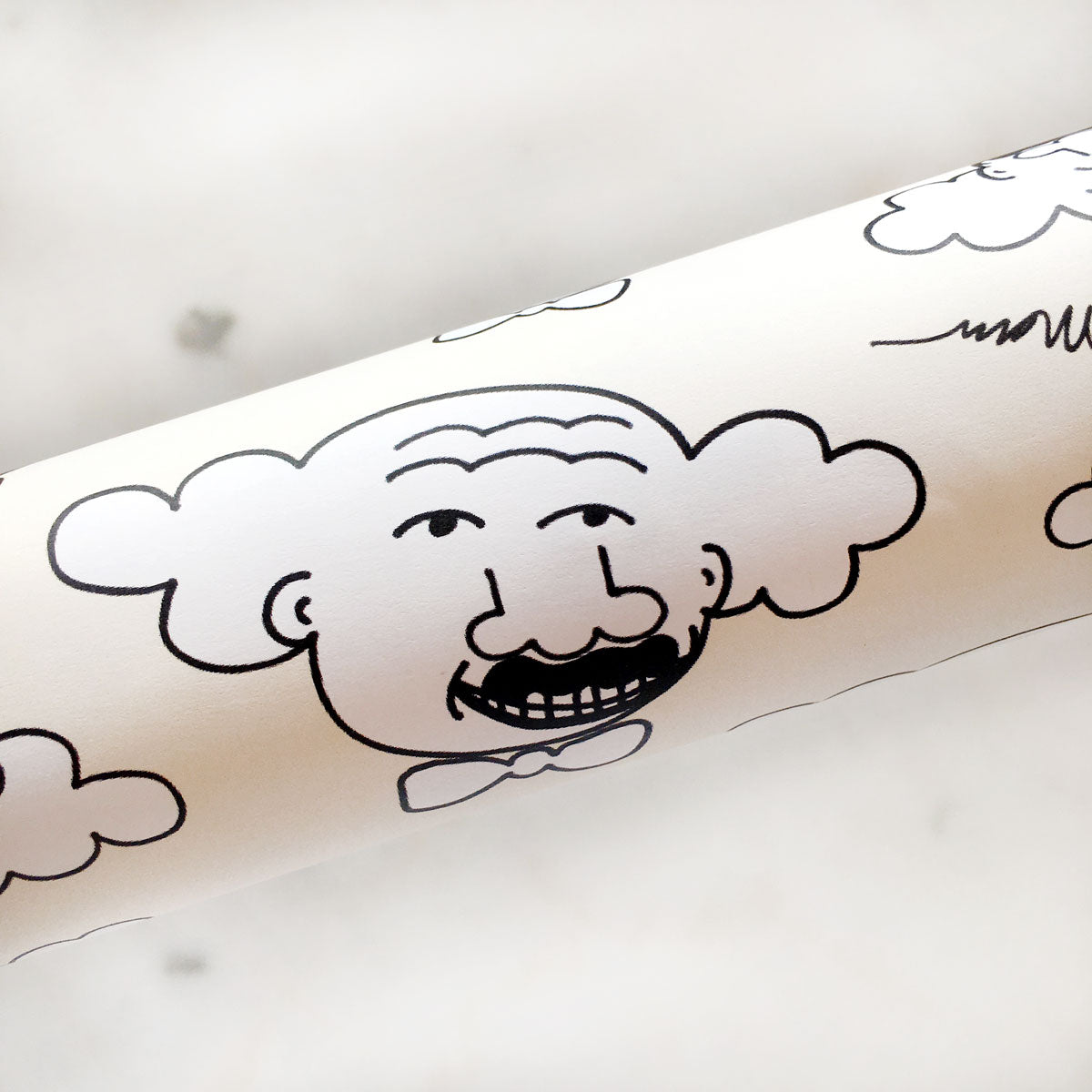 The MoMeMans™ Hubert Gift Wrap by Monica Escobar Allen