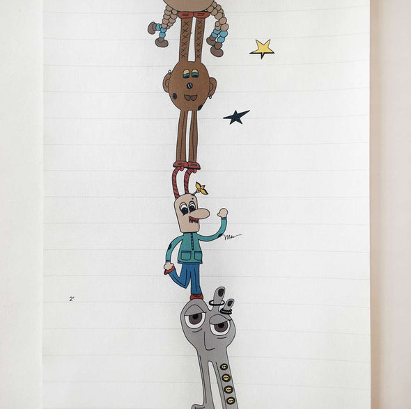 Kids Growth Chart from The MoMeMans® Gifts for Creative Kids and Grown-up Kids by Monica Escobar Allen