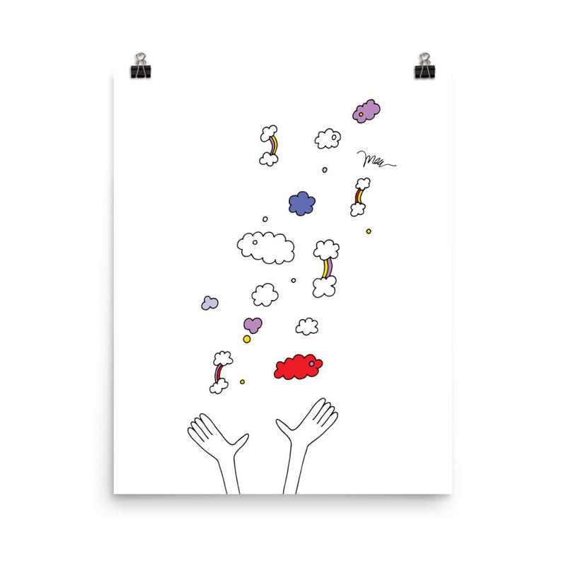 Throwing Rainbows Print