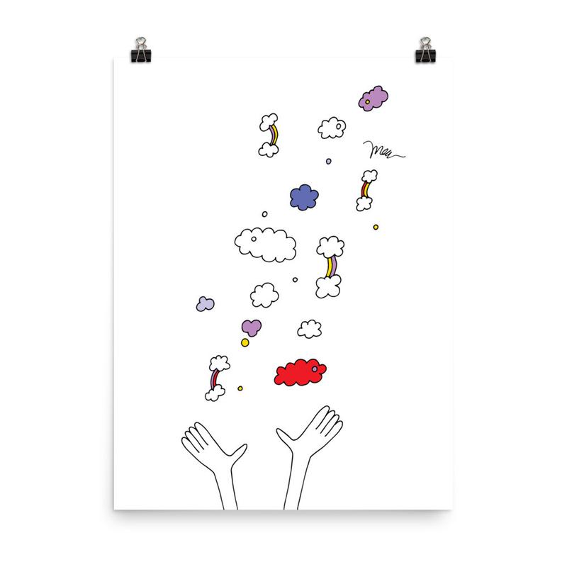 Throwing Rainbows Print