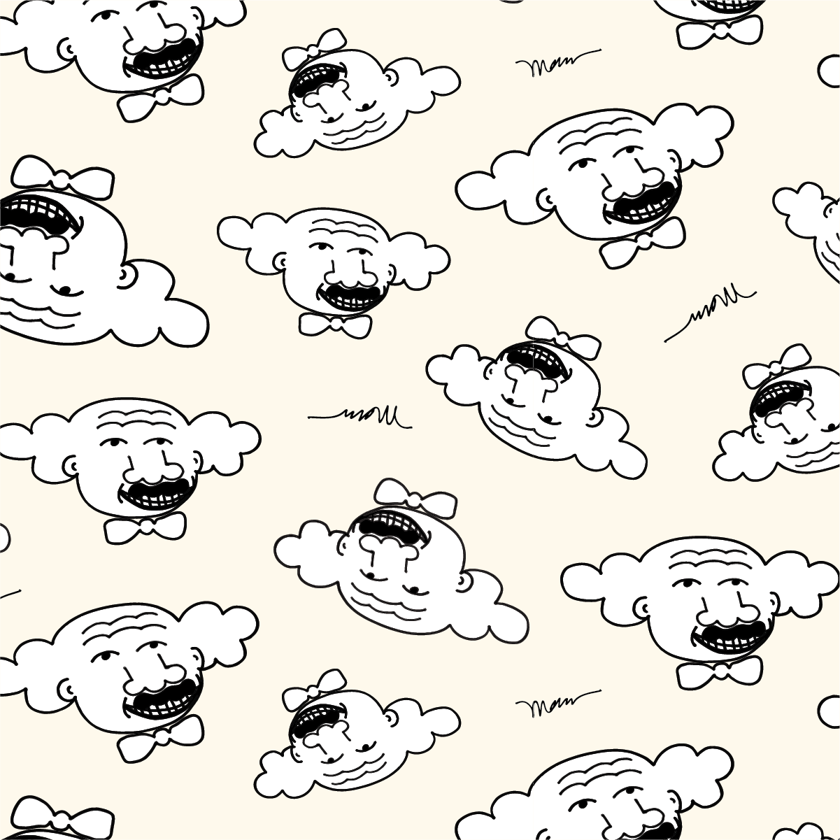 The MoMeMans™ Hubert Gift Wrap by Monica Escobar Allen