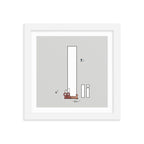 Letter I Print. The MoMeMans® Nursery and Kid's Room Alphabet Wall Art by Monica Escobar Allen