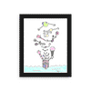 Ice Cream Love Printable Framed. The MoMeMans® by Monica Escobar Allen.