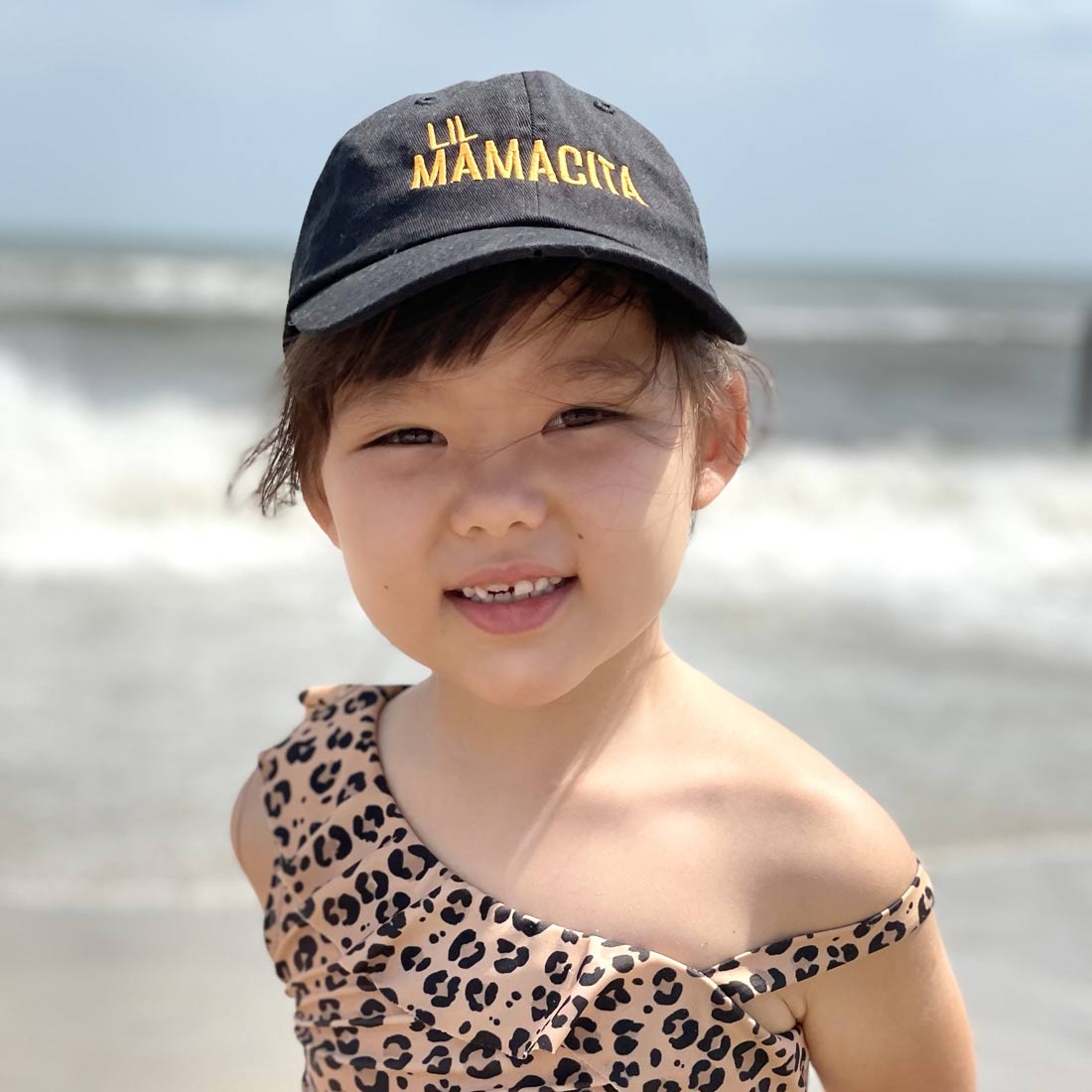 Lil Mamacite Kids Cap. The MoMeMans® by Monica Escobar Allen.