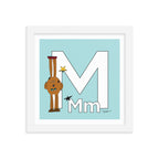Letter M Print. The MoMeMans® Nursery and Kid's Room Alphabet Wall Art by Monica Escobar Allen