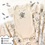 Organic Cotton Onesie + Blanket New Baby Gift Sets. Fancy Franny Onesie + ZYX Project Blanket. Eco-friendly Unisex Styles for Hipster Babies. The MoMeMans by Monica Escobar Allen. Brooklyn, NY