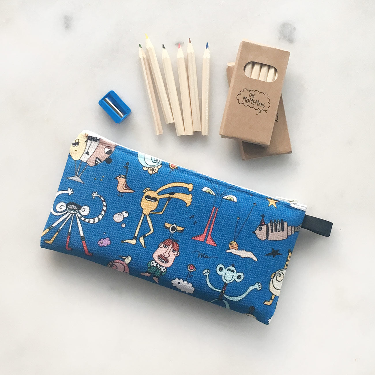 The MoMeMans Pencil Case by Monica Escobar Allen