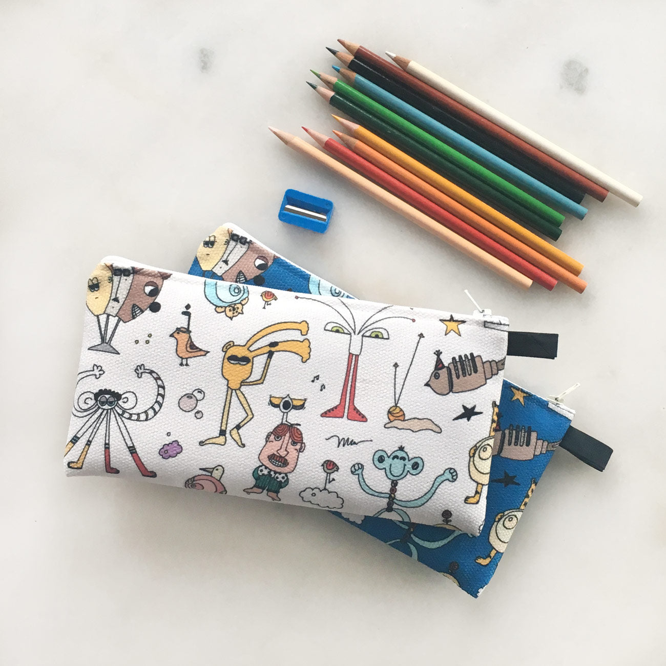 The MoMeMans Pencil Case by Monica Escobar Allen