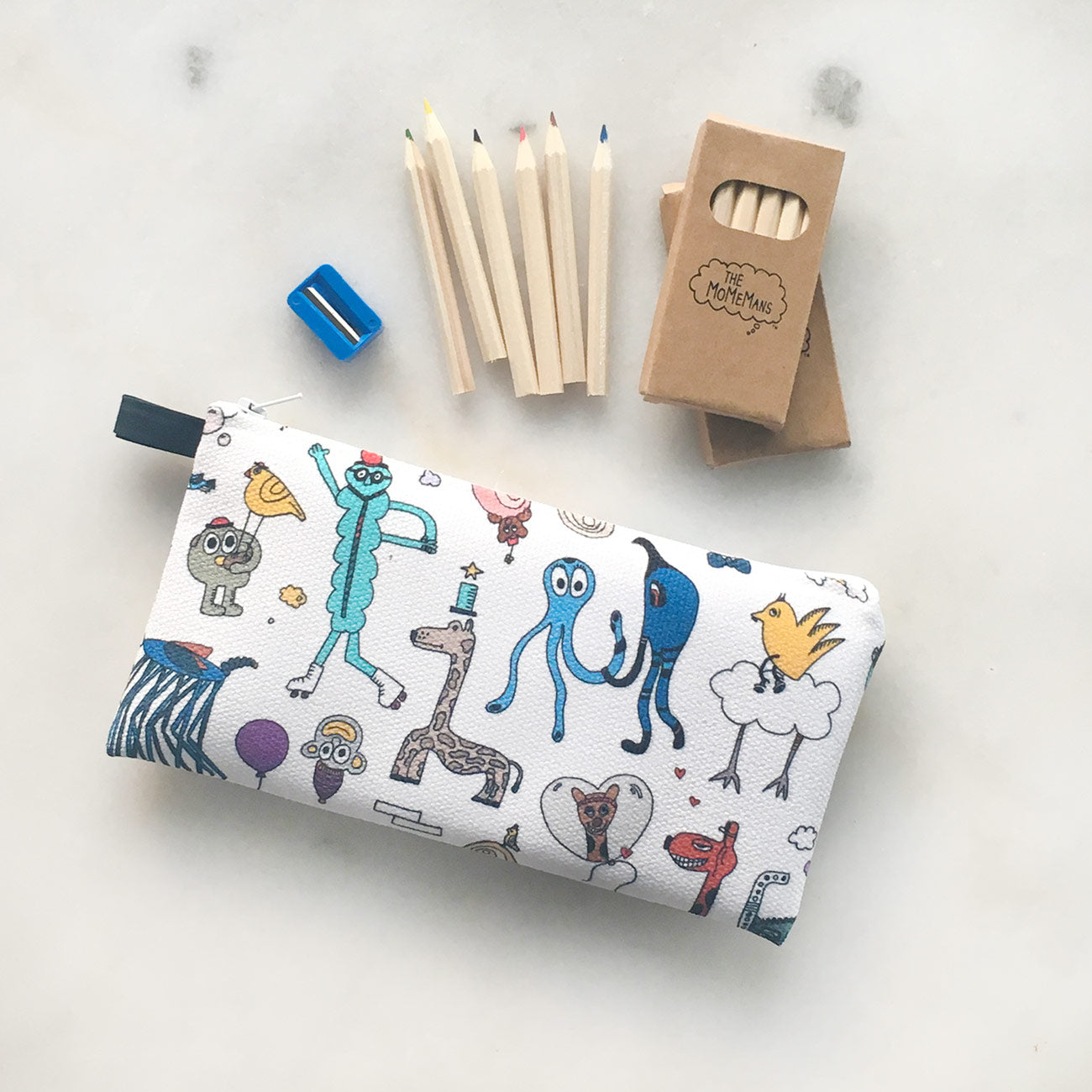 The MoMeMans Pencil Case by Monica Escobar Allen