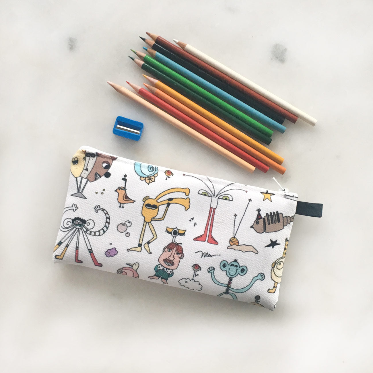 The MoMeMans Pencil Case by Monica Escobar Allen