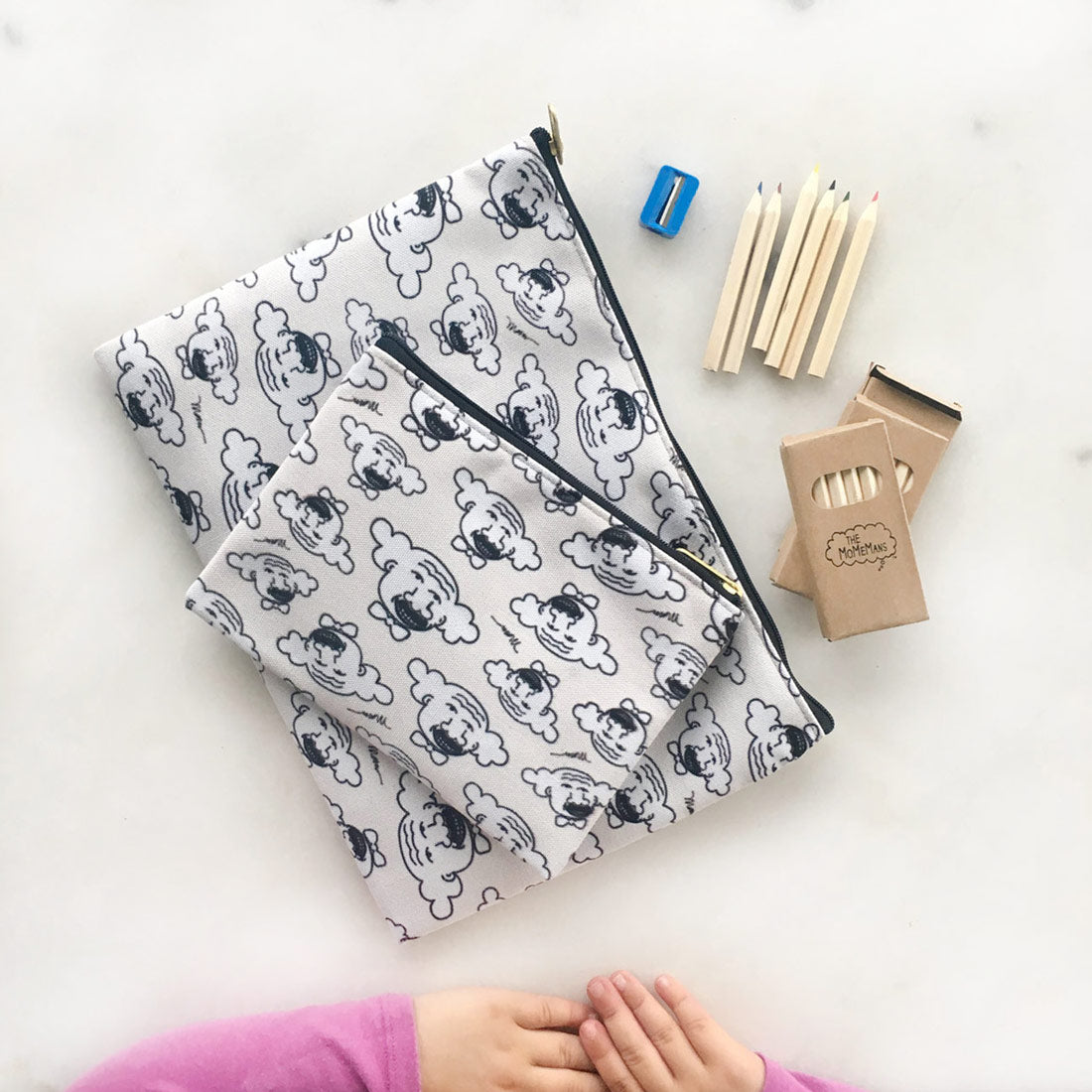 Hubert Zipper Pouch for keeping it together from The MoMeMans® by Monica Escobar Allen
