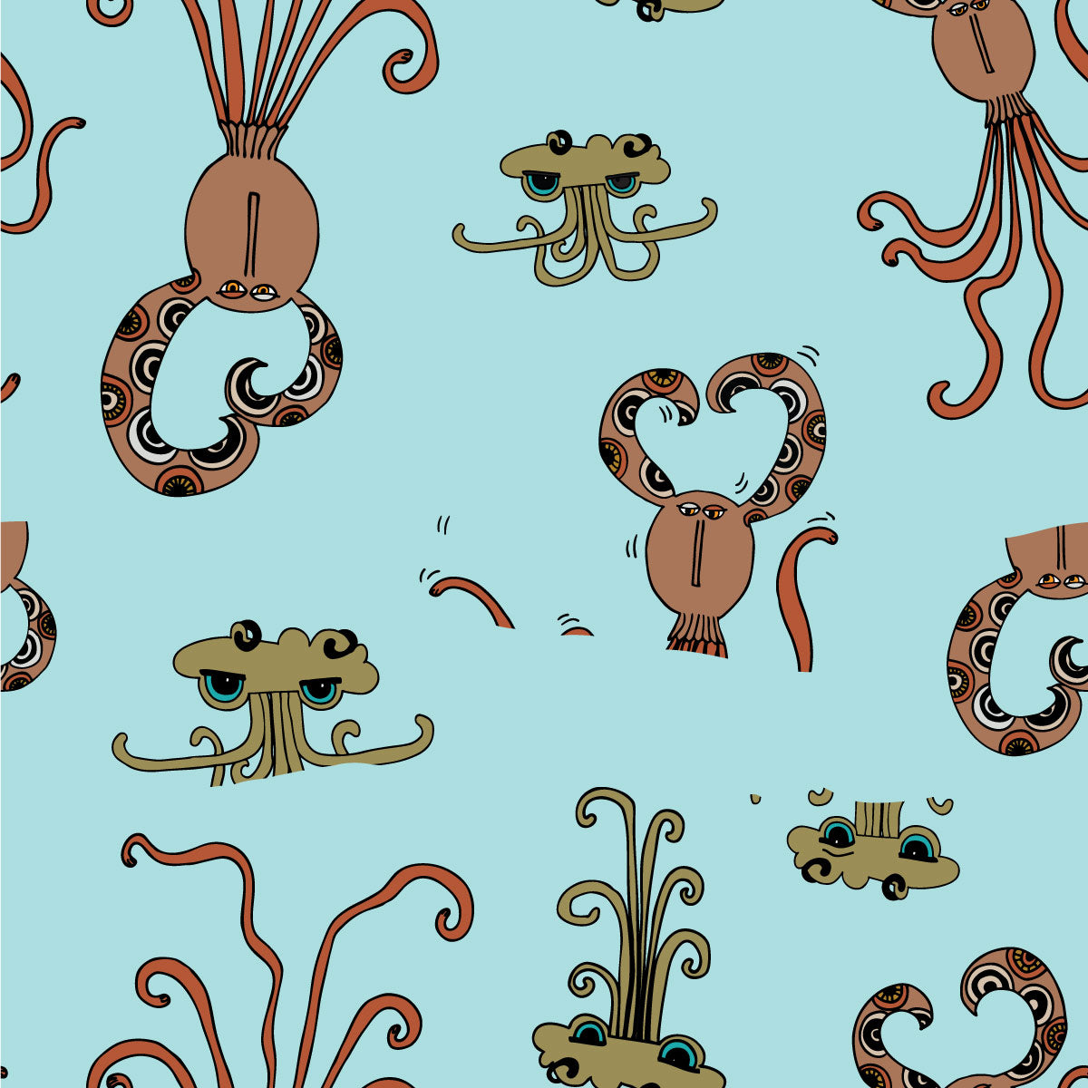 The MoMeMans™ Quinn + Quinlan Gift Wrap by Monica Escobar Allen
