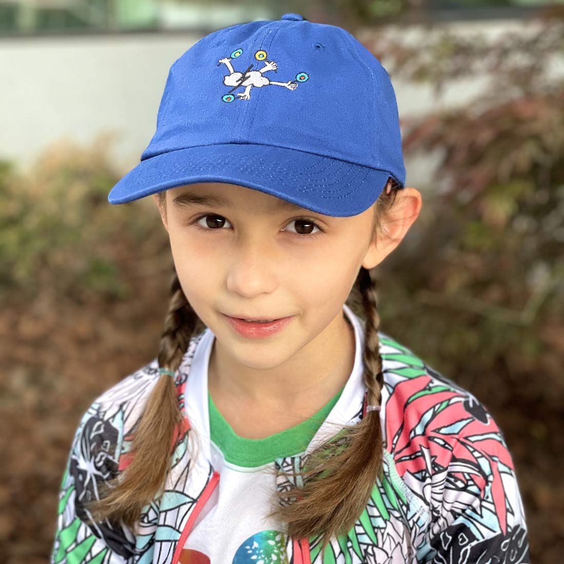 Rain Clouds Love Lollipops Gender Neutral Kids Cap. The MoMeMans® by Monica Escobar Allen.