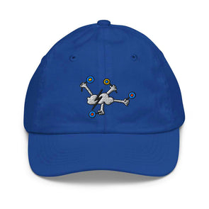 Rain Clouds Love Lollipops Gender Neutral Kids Cap. The MoMeMans® by Monica Escobar Allen.