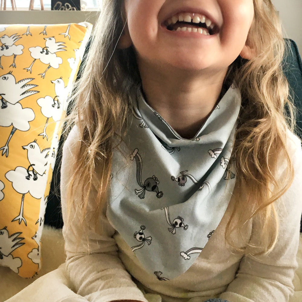 Rebecca Toddler Bandana. The MoMeMans™ by Monica Escobar Allen.