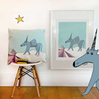 The MoMeMans® Ulysses Ulinsky Art Print by Monica Escobar Allen