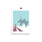 The MoMeMans® Ulysses Ulinsky Art Print by Monica Escobar Allen