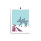 The MoMeMans® Ulysses Ulinsky Art Print by Monica Escobar Allen