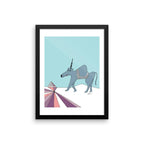 The MoMeMans® Ulysses Ulinsky Art Print by Monica Escobar Allen