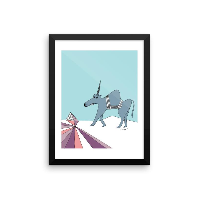 The MoMeMans® Ulysses Ulinsky Art Print by Monica Escobar Allen