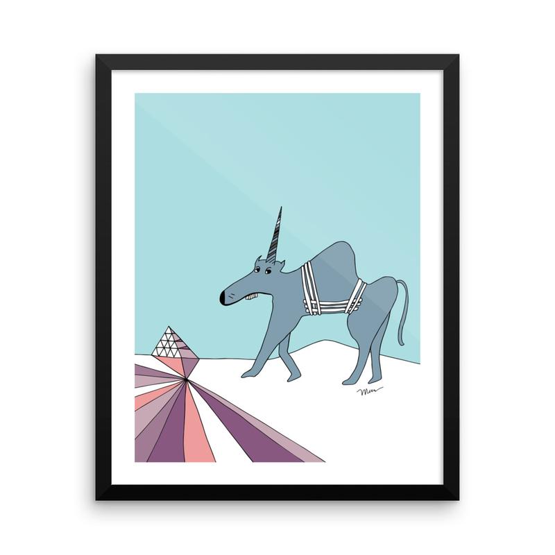 The MoMeMans® Ulysses Ulinsky Art Print by Monica Escobar Allen