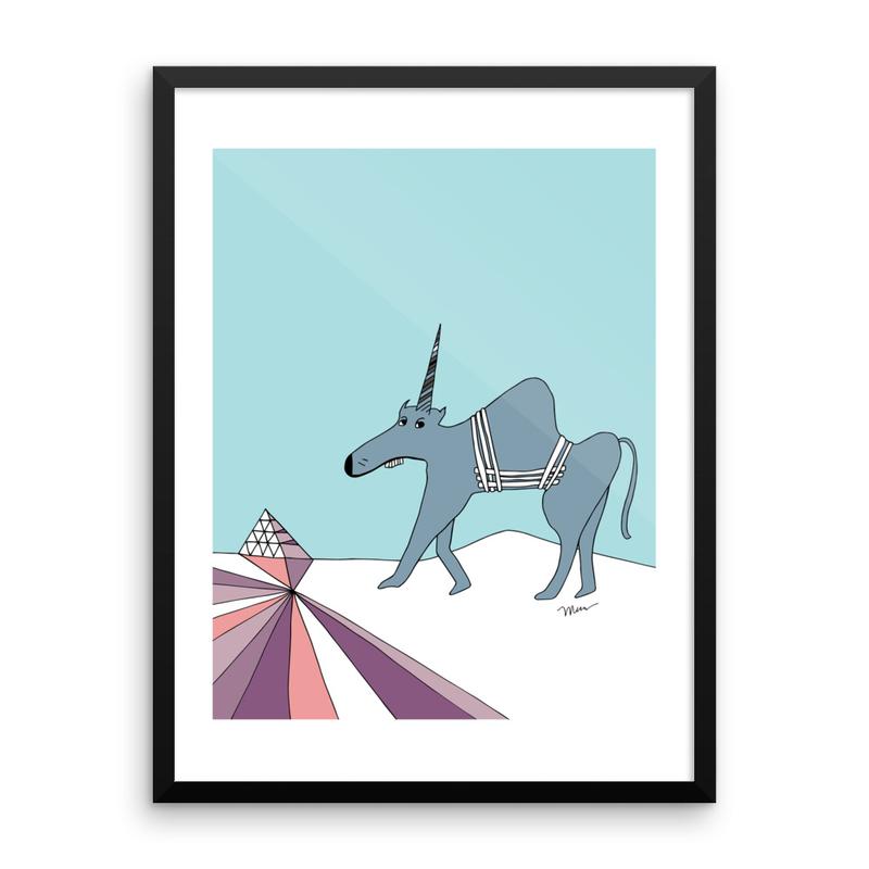 The MoMeMans® Ulysses Ulinsky Art Print by Monica Escobar Allen