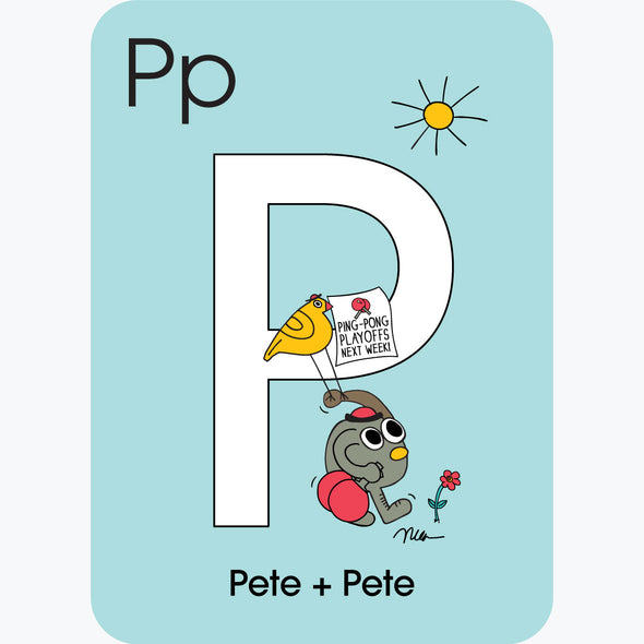 Letter P, Pete + Pete. ZYX Project: An Unconventional, Sometimes Lyrical, Weird, Whimsical, and Alliteration-al Series of Alphabetical Characters + Events. The MoMeMans® by Monica Escobar Allen