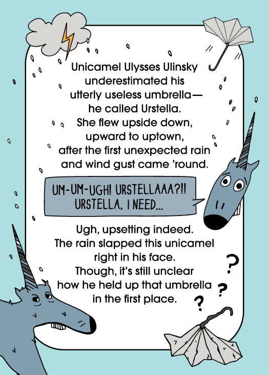 Letter U: Ulysses Ulinsky. ZYX Project: An Unconventional, Sometimes Lyrical, Weird, Whimsical, and Alliteration-al Series of Alphabetical Characters + Events by Monica Escobar Allen.