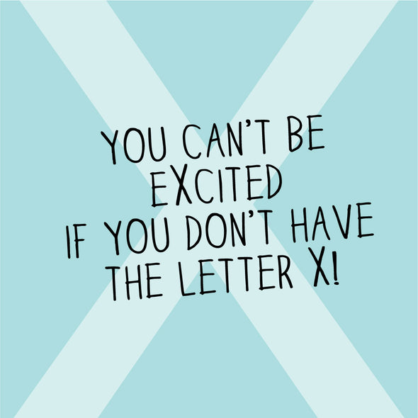 The MoMeMans® Nursery and Kid's Room Letter X Print by Monica Escobar Allen