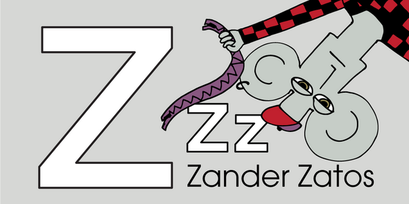 The MoMeMans™ ZYX Project. Letter Z: Zander Zatos by Monica Escobar Allen.