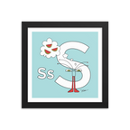 The MoMeMans® Nursery and Kid's Room Letter S Print by Monica Escobar Allen